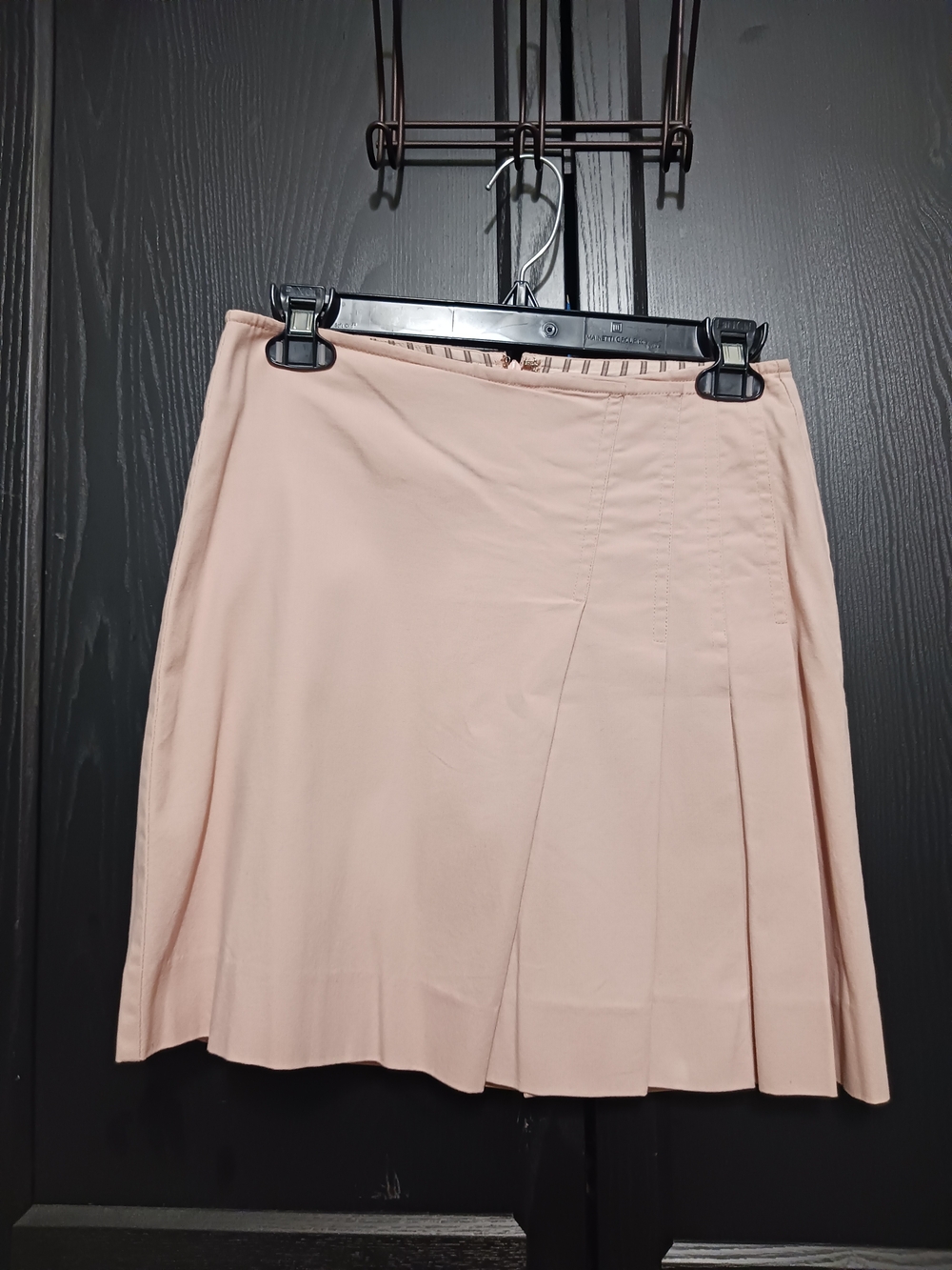 BCBGMaxAzria Dusty Rose Pleated A-Line Skirt
